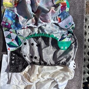 5 flip Colorful Kids Cloth Diaper Set